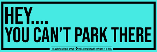 Hey you can't park there