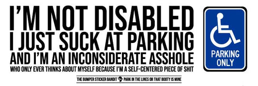 I'm not disabled